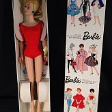 1962 Barbie MINT model 850 blonde hair pony tail NEVER removed from box